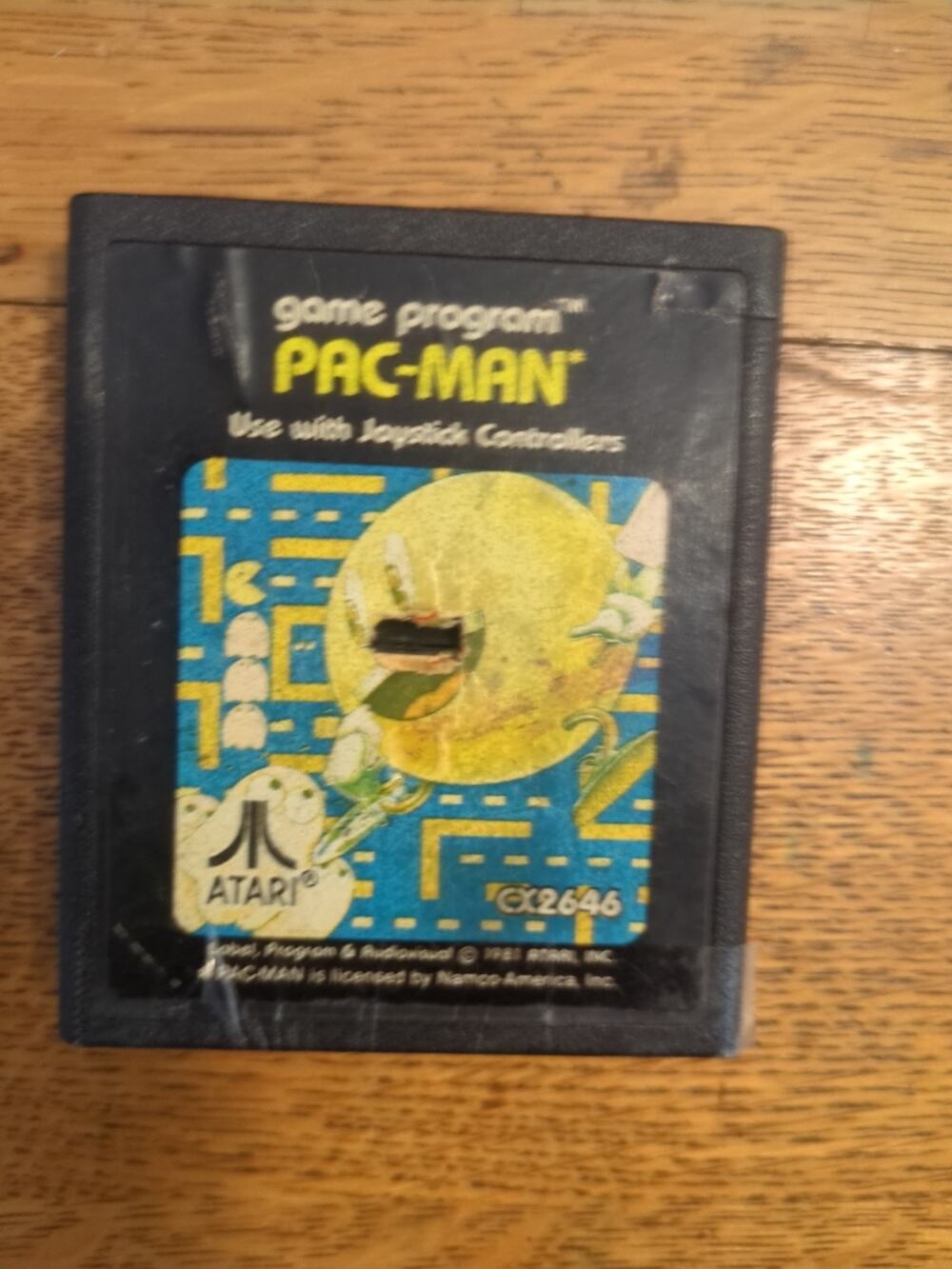 Atari 2600 Game Program Pac-Man cx2646 1981 video game Cartridge only